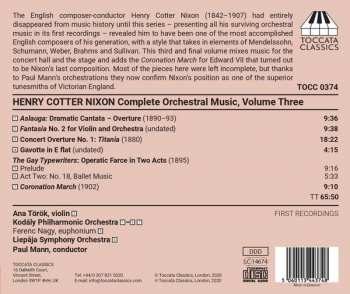 CD Henry Cotter Nixon: Complete Orchestral Music, Volume Three 111368