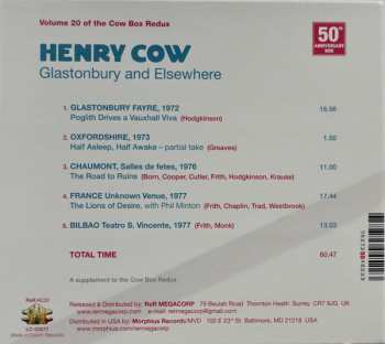 CD Henry Cow: Glastonbury And Elsewhere DIGI 409057