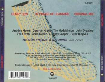 CD Henry Cow: In Praise Of Learning (Original Mix) 188943