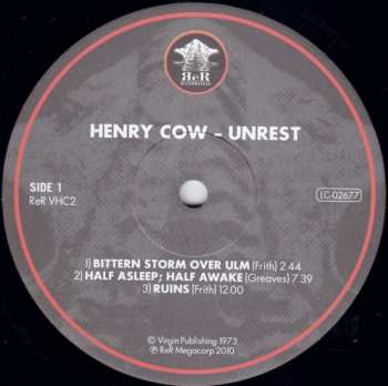 LP Henry Cow: Unrest LTD 419991