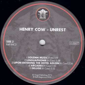 LP Henry Cow: Unrest LTD 419991
