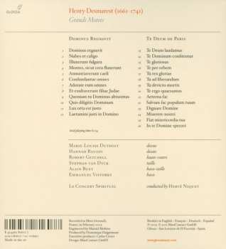 CD Henry Desmarest: Grands Motets 188714