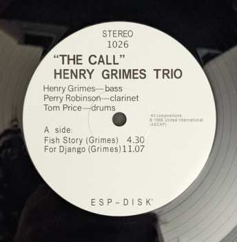 LP Henry Grimes Trio: The Call LTD 435946