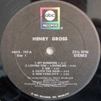 LP Henry Gross: Henry Gross 180185