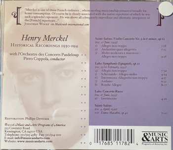 CD Henry Merckel: Symphonie Espagnole / Violin Concerto No. 3  / Celebrated Historical Recordings 438586