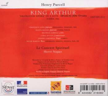 CD Henry Purcell: King Arthur 121020
