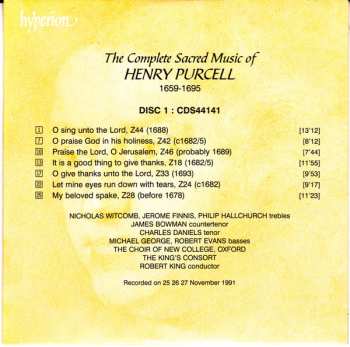 11CD/Box Set Henry Purcell: The Complete Sacred Music Of Henry Purcell 194290