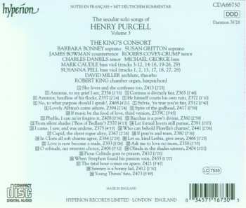 CD Henry Purcell: The Secular Solo Songs Of Henry Purcell, Volume 3 337399