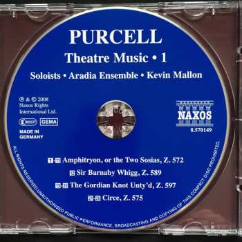 CD Henry Purcell: Theatre Music • 1 331473