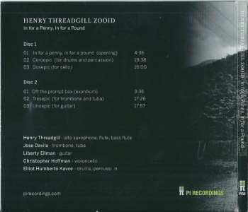 2CD Henry Threadgill's Zooid: In For A Penny, In For A Pound  296629