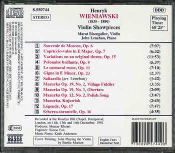 CD Henryk Wieniawski: Violin Showpieces 257333