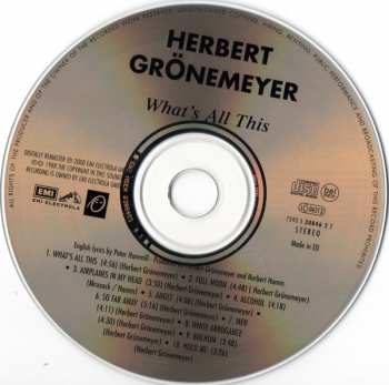 CD Herbert Grönemeyer: ? What's All This 336122