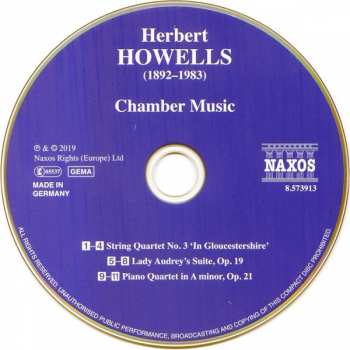 CD Herbert Howells: Chamber Music 310835
