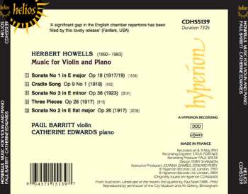 CD Herbert Howells: Music For Violin And Piano 320517