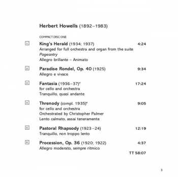 2CD Herbert Howells: Orchestral Works 328241