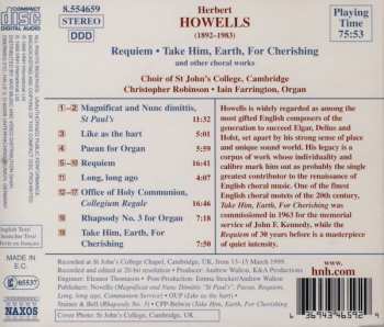 CD Herbert Howells: Requiem • Take Him, Earth, For Cherishing (And Other Choral Works) 333919