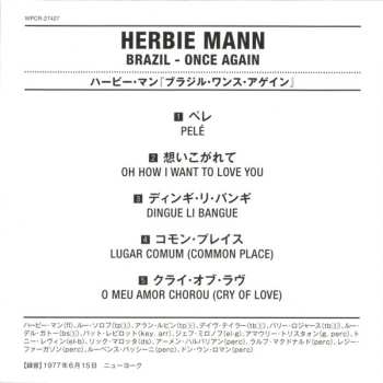 CD Herbie Mann: Brazil - Once Again