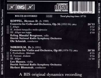 CD Herman D. Koppel: Cello Concerto / Violin Concerto 340070