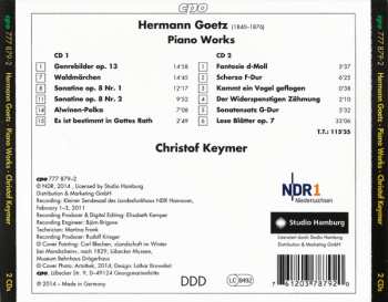 2CD Hermann Goetz: Complete Piano Works 116929