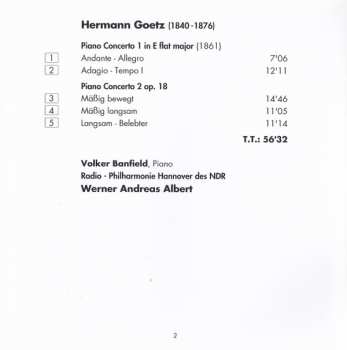 3CD Hermann Goetz: Orchestral Works  • Concertos 190484
