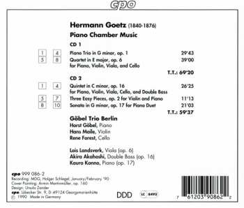 2CD Hermann Goetz: Piano - Chamber Music 477152