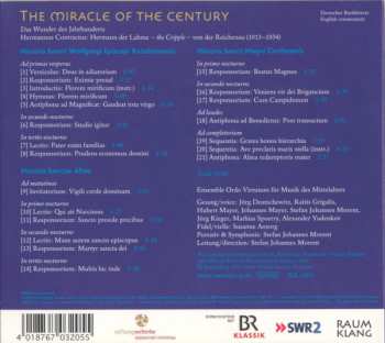 CD Hermannus Contractus: The Miracle Of The Century = Das Wunder Des Jahrhunderts 98483