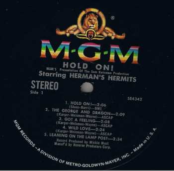 LP Herman's Hermits: Hold On! (Music From The Original Sound Track) 391852