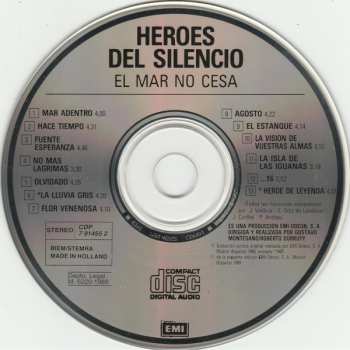 CD Héroes Del Silencio: El Mar No Cesa 460016