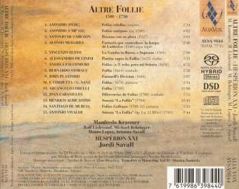SACD Hespèrion XXI: Altre Follie (1500 - 1750) 474176