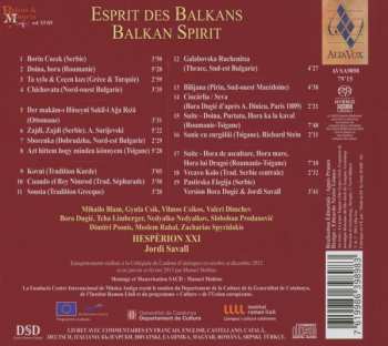 SACD Hespèrion XXI: Esprit Des Balkans 180867