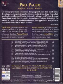 SACD Hespèrion XXI: Pro Pacem - Textes, Art Et Musiques Pour la Paix 122038