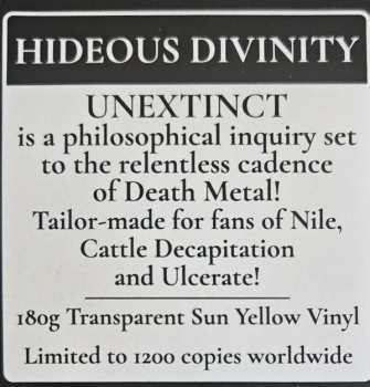 LP Hideous Divinity: Unextinct CLR | LTD 539107