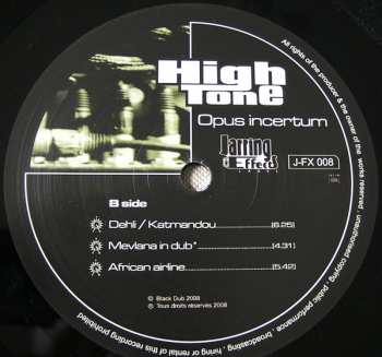 2LP High Tone: Opus Incertum