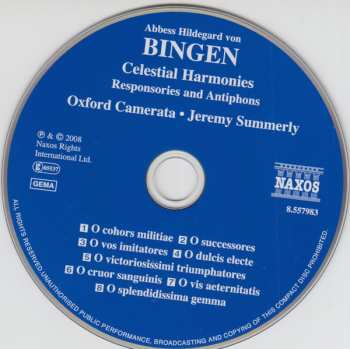 CD Hildegard Von Bingen: Celestial Harmonies • Responsories And Antiphons 257273
