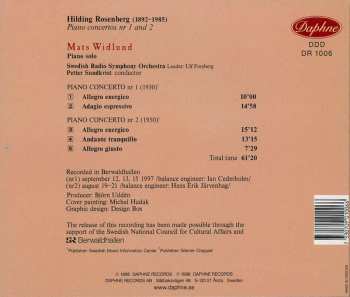 CD Hilding Rosenberg: Piano Concertos 1 & 2 377043