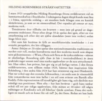CD Hilding Rosenberg: String Quartets Nos. 1 • 6 • 12 457768