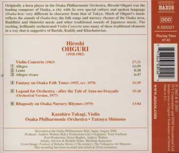 CD Hiroshi Ohguri: Violin Concerto / Fantasy On Osaka Folk Tunes / Legend For Orchestra / Rhapsody On Osaka Nursery Rhymes 453619