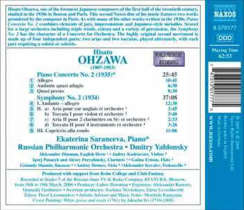 CD Hisato Ohzawa: Piano Concerto No. 2 / Symphony No. 2 178588