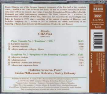 CD Hisato Ohzawa: Piano Concerto No. 3, 'Kamikaze' / Symphony No. 3 'Symphony of the Founding of Japan' 279603
