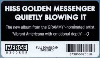 LP Hiss Golden Messenger: Quietly Blowing It 58661
