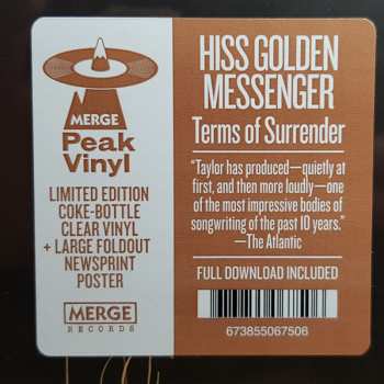 LP Hiss Golden Messenger: Terms Of Surrender LTD | CLR 75415