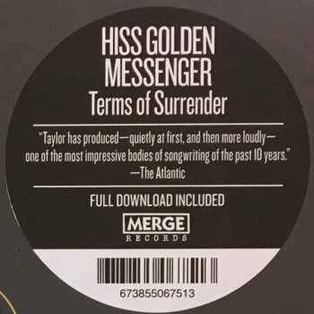 LP Hiss Golden Messenger: Terms Of Surrender 70416