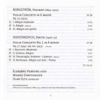 SACD Hjalmar Borgstrøm: Violin Concerto Op. 25 / Violin Concerto No. 1 156225