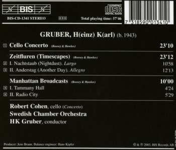 CD HK Gruber: Manhattan Broadcasts / Cello Concerto / Zeitfluren 408046