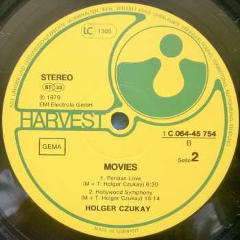 2LP Holger Czukay: Movies