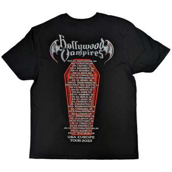 Merch Hollywood Vampires: Hollywood Vampires Unisex T-shirt: Caricatures (back Print) (small) S