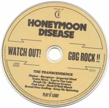 CD Honeymoon Disease: The Transcendence LTD | DIGI 236335