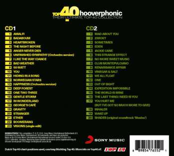 2CD Hooverphonic: Top 40 Hooverphonic (Their Ultimate Top 40 Collection) 407075