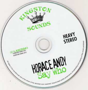 CD Horace Andy: Say Who 343117