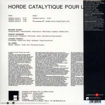 LP Horde Catalytique Pour La Fin: Gestation Sonore LTD 457433